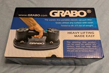 GRABO Electric Vacuum Suction Cup Lifter 375 lb Capacity Brand New