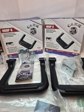 2x Carr 103991-1 Hoop Ii Assistside Step Xp3 Black Powder Coat No Screws