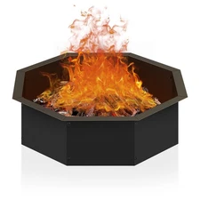 30 Inch Fire Pit for Outside Wood Buring,Heavy Duty Matel Campfire Ring for Yard