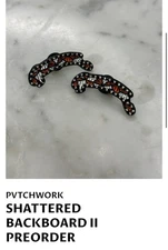 Pvtchwork Pin Shattered Backboard 2.0 Black & Clear Stones Tvb Rushmore Nohonati
