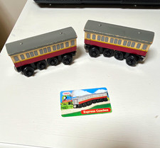 Learning Curve Thomas  Friends Wooden Railway Express Coach Cars 99088 2003