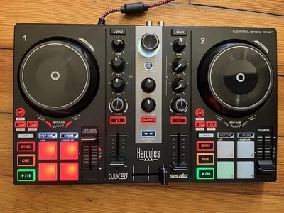 Hercules DJControl Inpulse 200 MK2 DJ Controller Black Portable USB