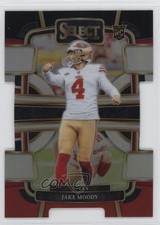 2023 Panini Select Concourse Black & Red Prizm Die-Cut Jake Moody #90 17jf