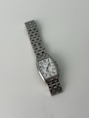 Coach W117 Swiss Silver Tone Quartz Chronograph Date Watch 6001329 NEEDS BATTERY