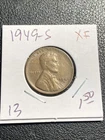 1949-S Lincoln Cent XF Free Shipping