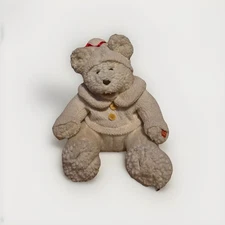 PBC International/Chantilly Lane Ivory Singing Bear "White Christmas" Tested