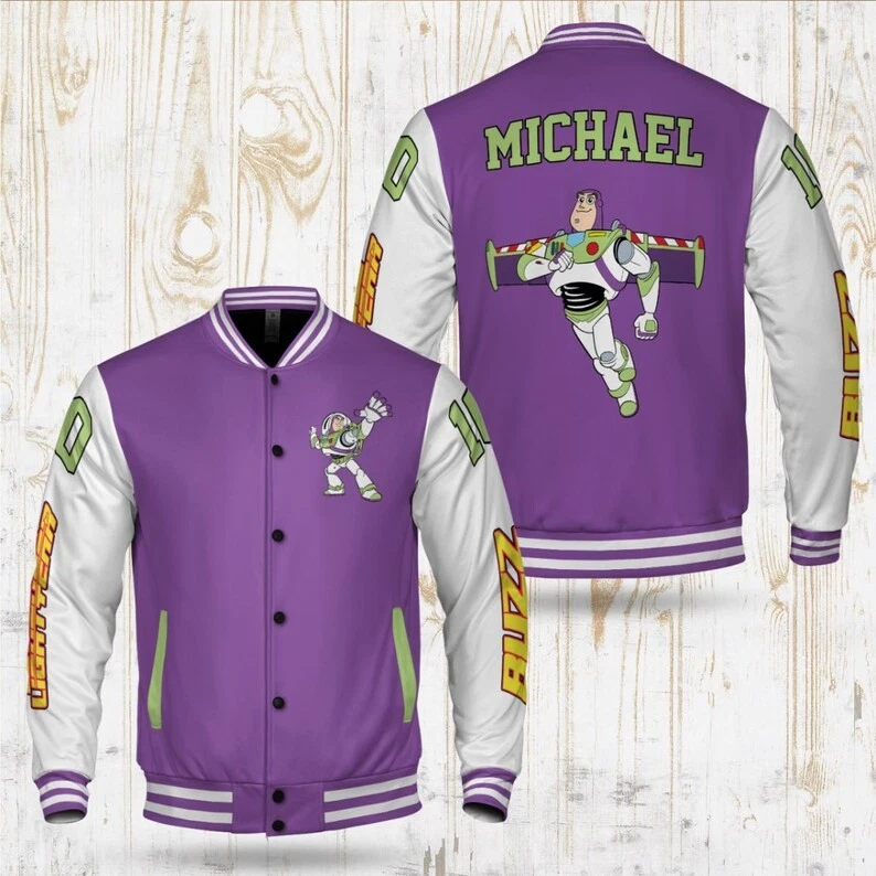 Personalized Buzz Lightyear To Infinity And Beyond Toy Story Fan Baseball Jacket