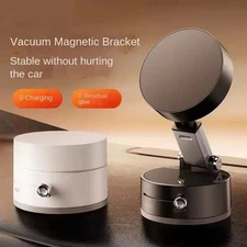 Magnetic Car Phone Holder Vacuum Suction Mount For MagSafe iPhone 16 15 14 13 12