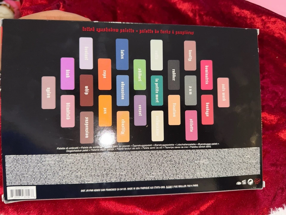 Kat Von D 'Fetish' Eye Shadow Palette 24 Gorgeous Shades NIB Authentic - Image 4 of 4