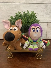 Fetch For Pets Disney 6” Buzz & 6”Scrappy-Plush Dog Toys With Squeaky Sound