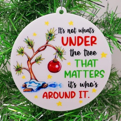 Charlie Brown Christmas Tree - It's Not What's Under the Tree-Christmas Ornament