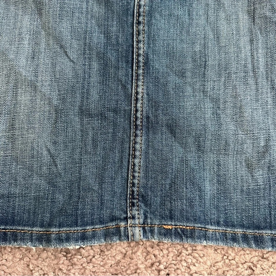 Current/Elliott The Stiletto Pencil Blue Denim Skirt - Image 2 of 4