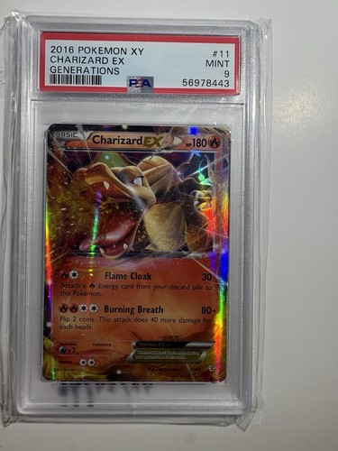 2016 Pokémon XY Charizard EX 11/83 Generations Holo Mint 9 PSA - Picture 1 of 3