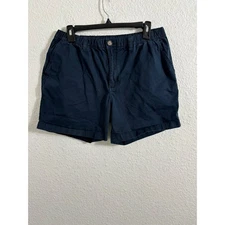 Chubbies Mens Shorts Size L Large Navy Blue Elastic Waist Casual Regular Fit