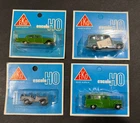 Vintage EKO Ford Comet , Jeep Wagon (2) & Silver Jeep...HO Scale...MOC