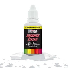 US Art Supply 1-Ounce Transparent White Airbrush Paint