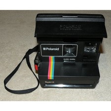 Polaroid Spirit 600 Land Camera Rainbow Striped Untested Made USA
