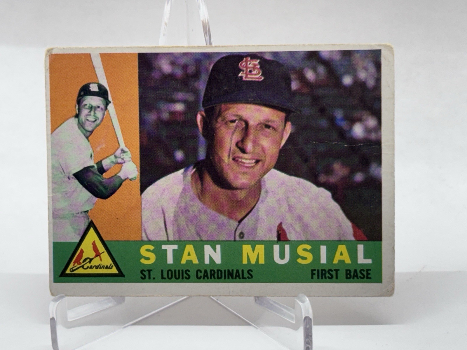1960 Topps - Stan Musial #250 - Crease mc103