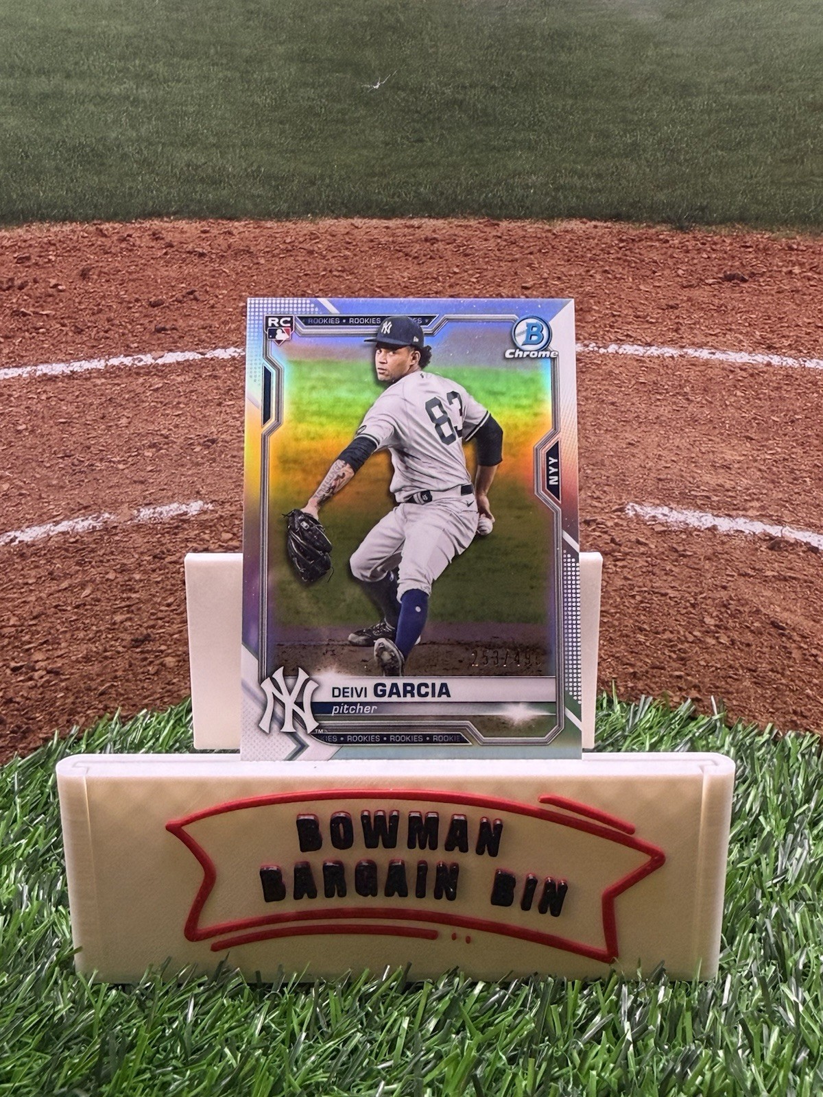 2021 Bowman Chrome - Deivi Garcia #55 Refractor /499 (RC)