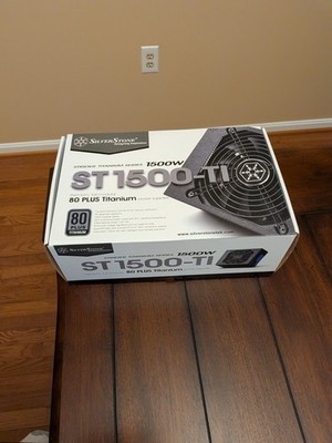 Silver Stone 1500w電源 80plus Titanium SilverStone ST1500-TI 1500W 80 Plus Titanium Power Supply - Black