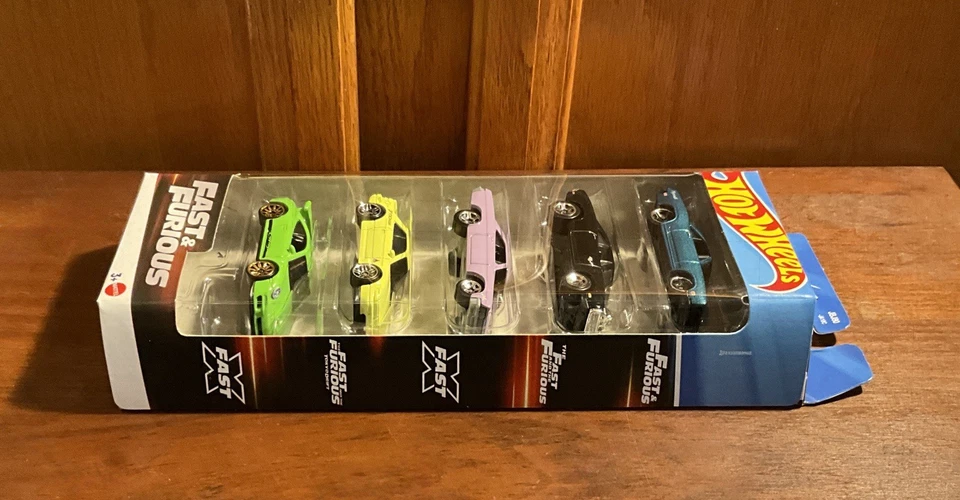 Hot Wheels *Fast & Furious 5-Pack*Barracuda,Charger,Impala,Silvia,Porsche-Sealed - Image 3 of 4