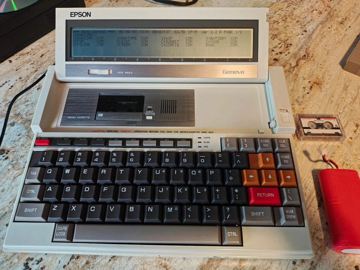 1990年 エプソン ET-250CR自動車 電源式 電池式　旧車 (J80) Epson Vintage Computers & Mainframes for sale - eBay