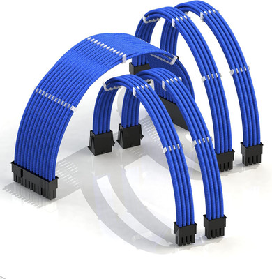 - AVA 30Cm PSU Cable Extension Sleeved Custom Mod GPU PC Braided W/Comb Kit | 1 