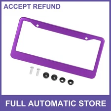 ONE License Plate Frame Cover 2 Hole for Car License Plate Holder with Screws