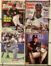 MLB Hall of Famer Frank Thomas Chicago White Sox Topps/Beckett Magazine Lot of 4