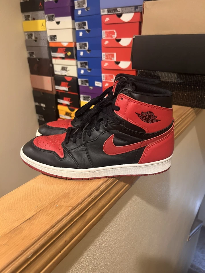 Jordan 1 Retro Bred 1994 Original Vintage Sz 12  - Image 3 of 4