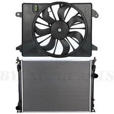 Car Radiator and Cooling Fan Kit Fit For 2009 2010 2011 2012-2017 Dodge Charger