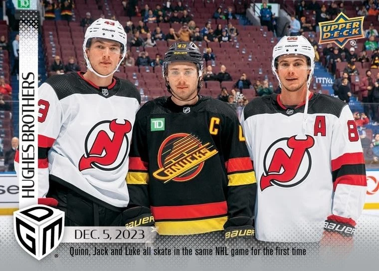 2023-24 UD NHL Game Dated Moments (In-Hand) Rookies /1199 & Veterans /599 SP - Image 2 of 4