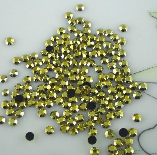 SS6 Hot fix ferro 2mm gelatina AB resina cristallo sfaccettato fondo piatto strass - Foto 36 di 47