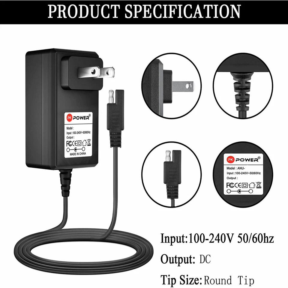 Cargador Pkpower B 6V para Kid Trax Teenage Mutant Ninja Turtles Quad KT1234WM Foto 2 de 4