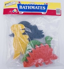 NOS Vintage Anthony Williams movie PROP Baby Bathmates Sponges Dinosaurs New