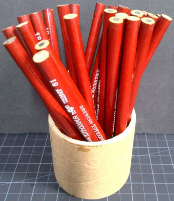 Vintage Trove of (27) American Pencil Co. Diploma 81 Red Pressure Proofed Pencil