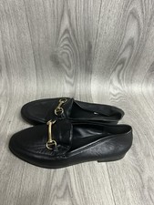 Image of Women’s Dune London Guiltt Black Leather Loafers UK Size 4 Brand New
