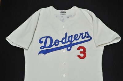 Steve Sax Los Angeles Dodgers Sand Knit Medalist Jersey White MLB