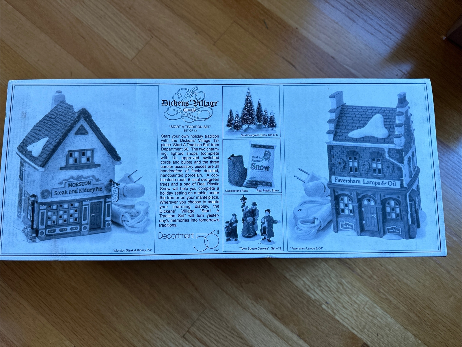 Department 56 Start a Tradition Set Of 13 Town Square,carolers,trees