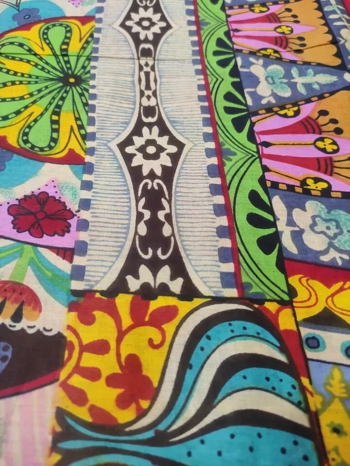 25 Yard Indian 100% Cotton Fabric Hand Print Sewing Dressmaking Clothes Handmade - Image 4 of 4