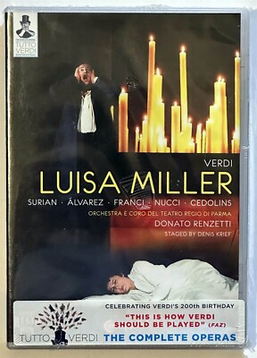 Verdi ~ Luisa Miller TEATRO REGIO DI PARMA ~ NEW SEALED DVD