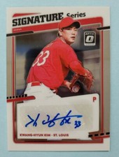 2020 Donruss Optic Kwang-Hyun Kim Auto Signature Series #SS-KHK Card