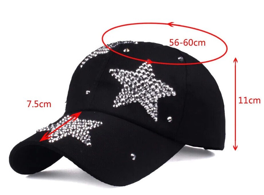 New Luxury Fashion Rhinestones Decoration Baseball Cap Snapback