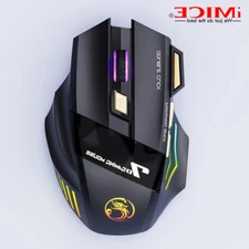 Rechargeable Computer Mice Wirless Gaming Wireless Bluetooth Silent 3200 DPI Erg