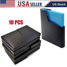 10PC Black Dust Covers For Nintendo NES Game Cartridge Sleeves Cases Plain Lot