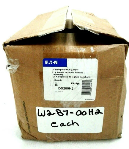 Eaton DS200H2 2" Hub Rainproof Large CH Type Conduit Plate 200A Nema 3R  1 QTY