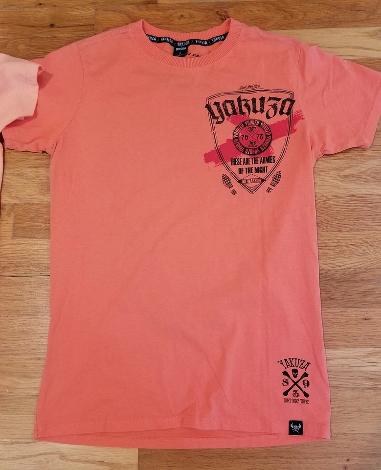 Lote de camisetas Yakuza par 893 Face Of Evil Warrior talla S pequeñas ocho nueve tres Foto 3 de 4