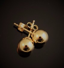 14k Gold Filled 1/20 of 14k Gold Ball Stud Earrings. 7mm Bead Size. Push Back.