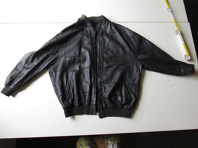 Herren Lederjacke schwarz Größe 52 Christ  German LeatherFashion Futter in schw.