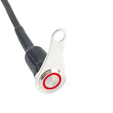 ATV Motorcycle Switch Light LED ON OFF Latching Button Stainless steel bracket